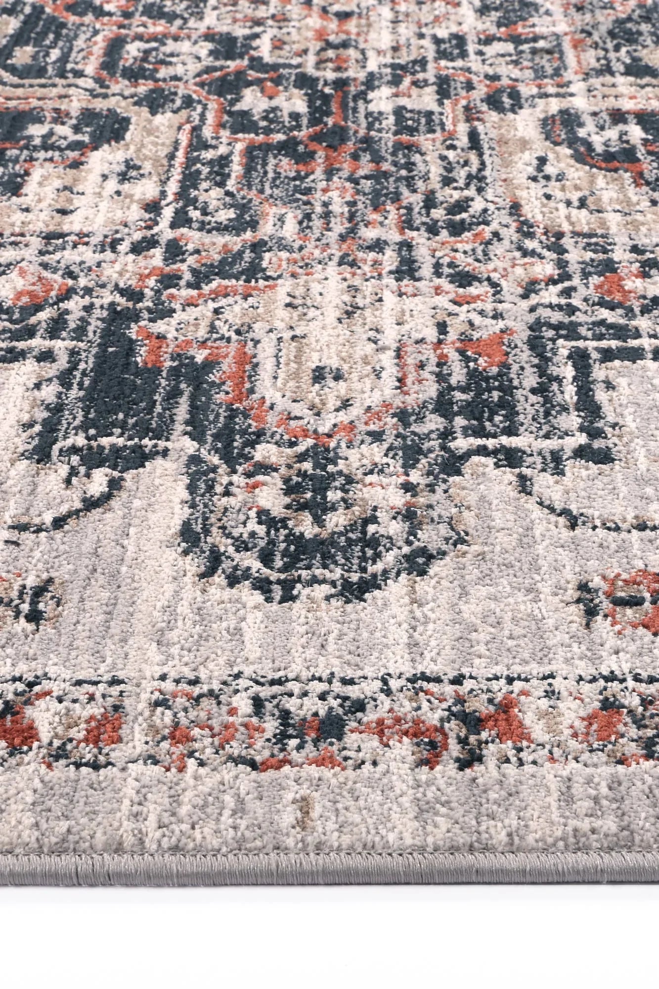 Abajo Contemporary Grey & Blue Designer Rug