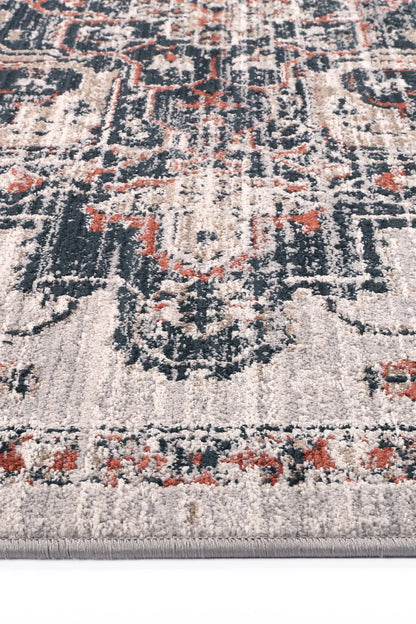 Abajo Contemporary Grey & Blue Designer Rug