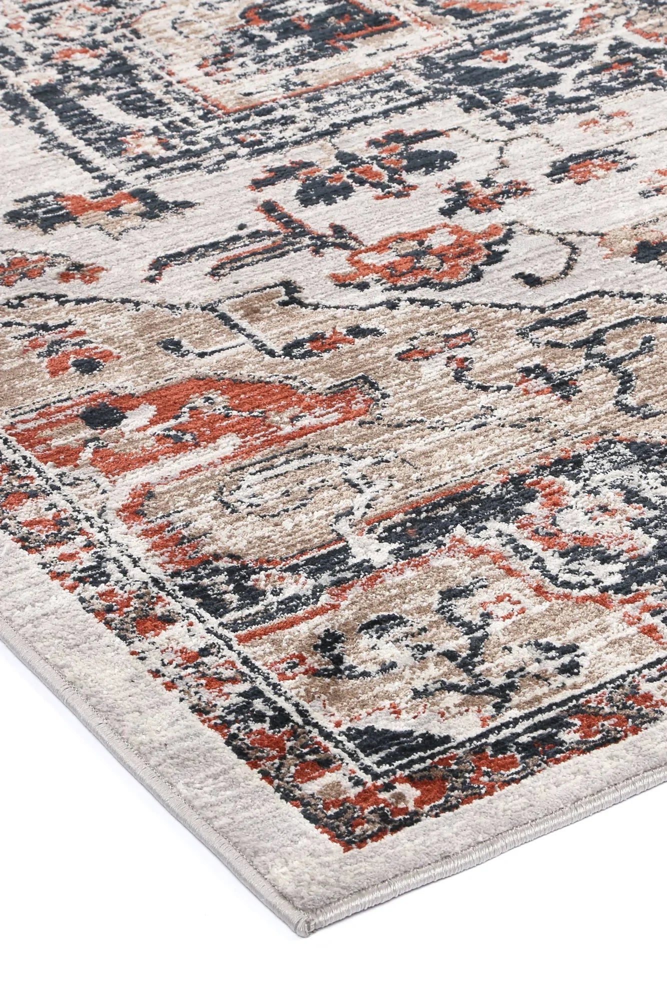 Abajo Contemporary Grey & Blue Designer Rug