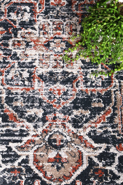 Abajo Contemporary Grey & Blue Designer Rug