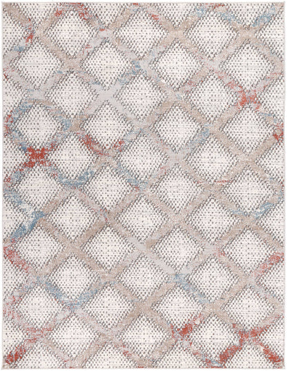 Corralillo Contemporary Cream & Gold Designer Rug