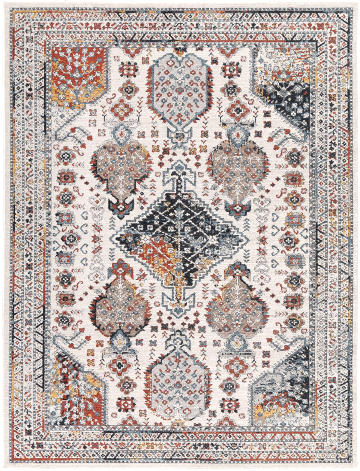 Havana Zaragoza Contemporary Cream & Charcoal Rug