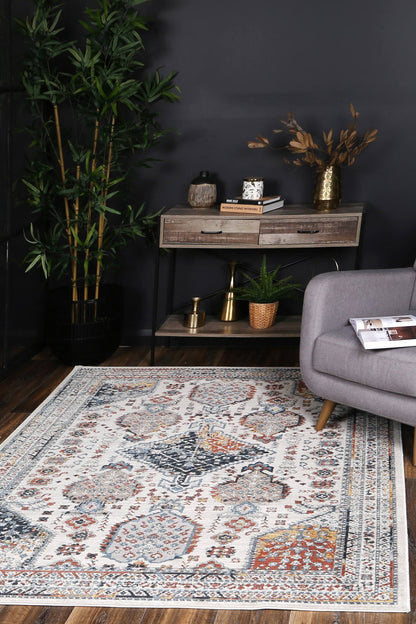 Havana Zaragoza Contemporary Cream & Charcoal Rug