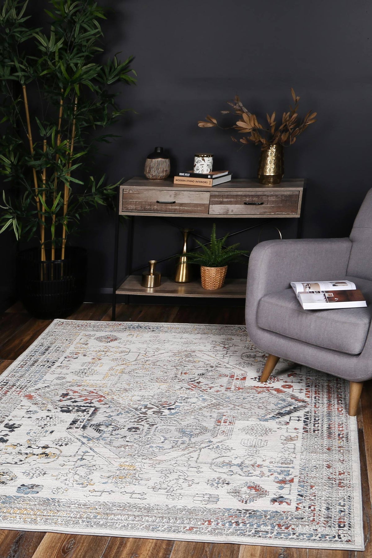 Havana Jaruco Transitional Cream & Grey Rug