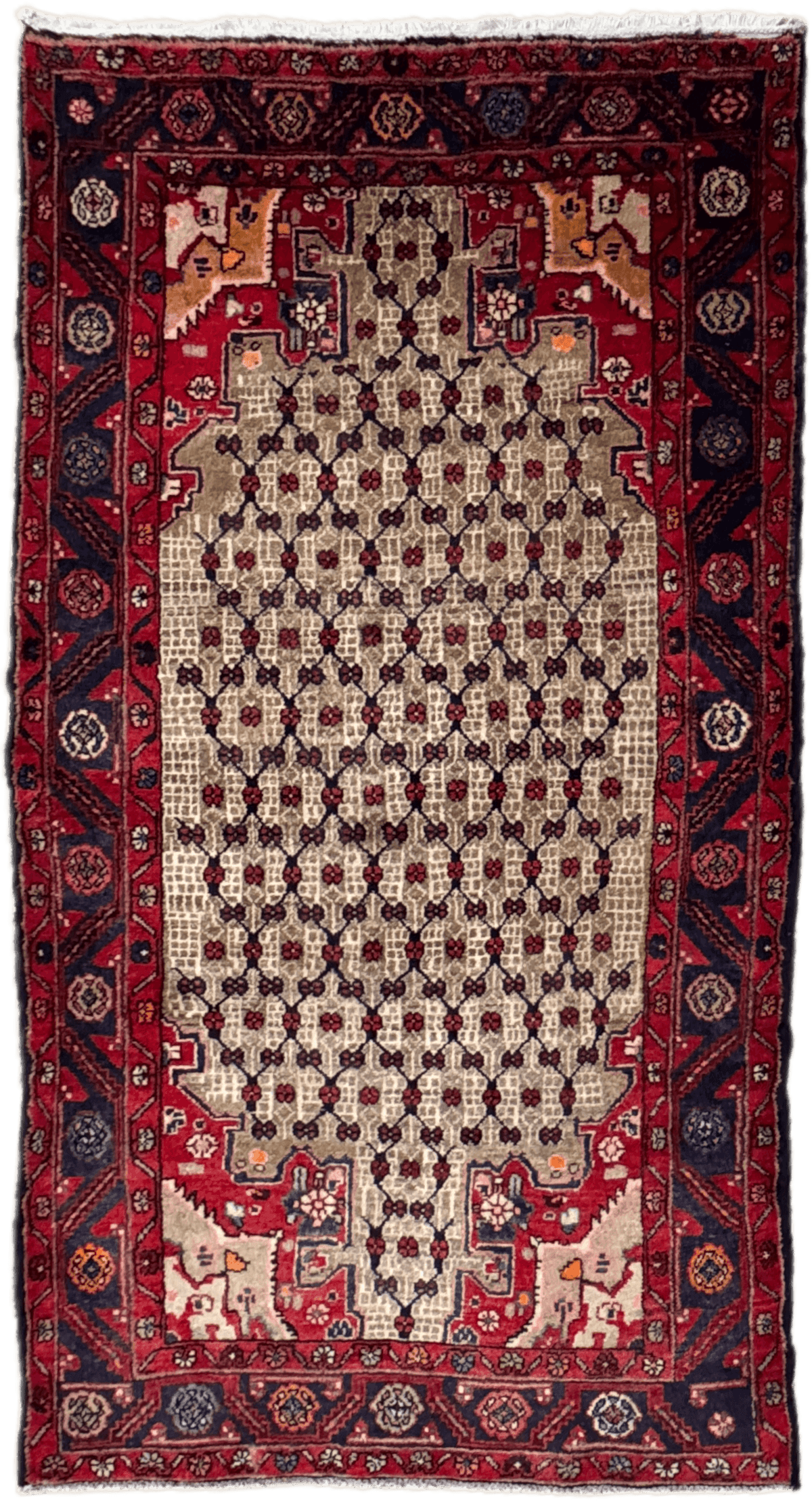 Vintage Hamadan Rug - 240 cm x 130 cm