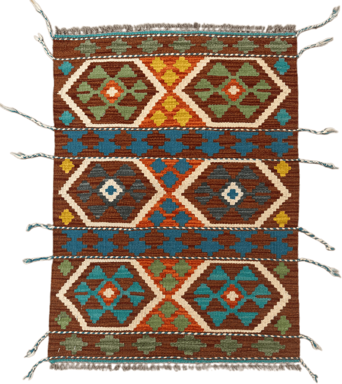 Chobi Kilim Rug - 84 cm x 60 cm