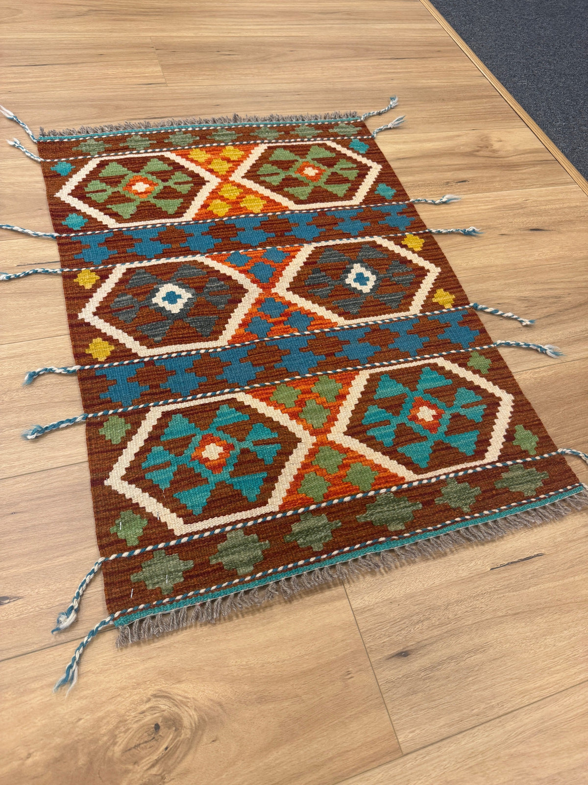 Chobi Kilim Rug - 84 cm x 60 cm
