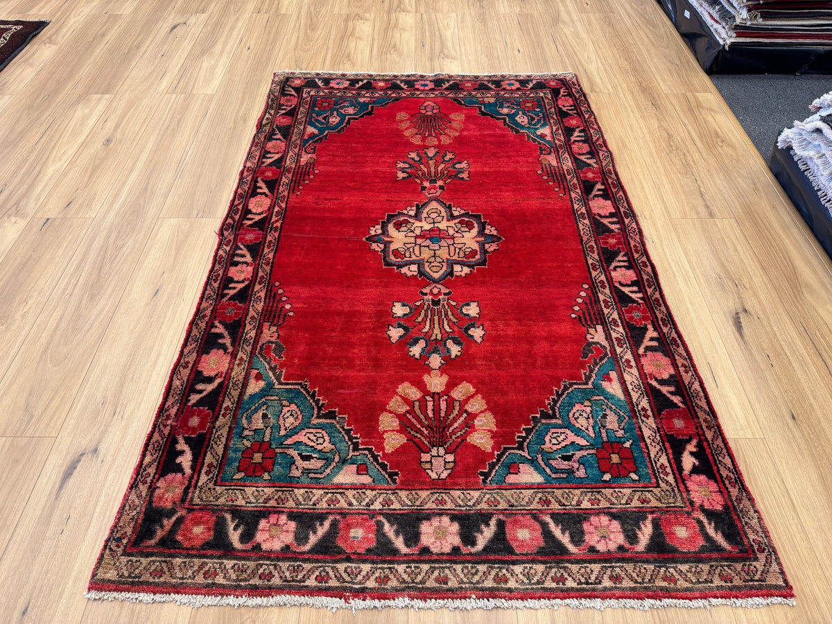 Vintage Kashan Rug - 198 cm x 128 cm