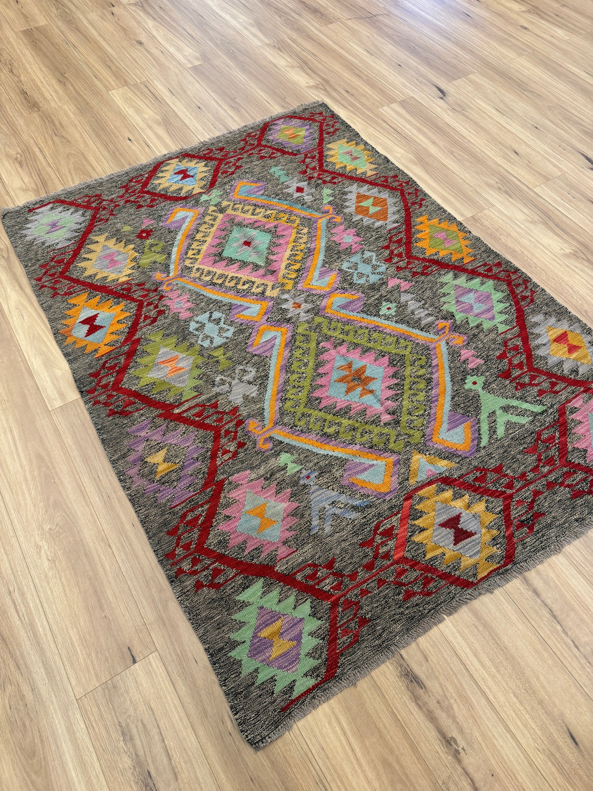Chobi Kilim Rug - 197 cm x 150 cm