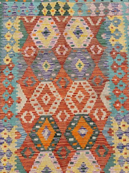 Chobi Kilim Rug - 198 cm x 155 cm