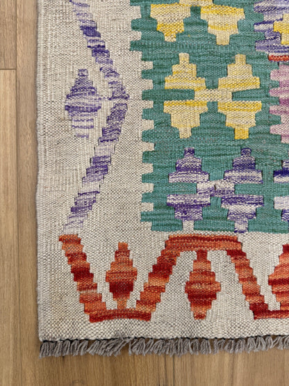 Chobi Kilim Rug - 198 cm x 155 cm