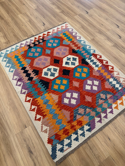 Chobi Kilim Rug - 192 cm x 148 cm