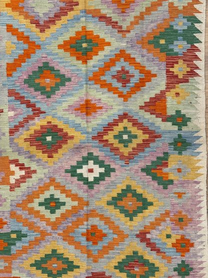 Chobi Kilim Rug - 204 cm x 138 cm