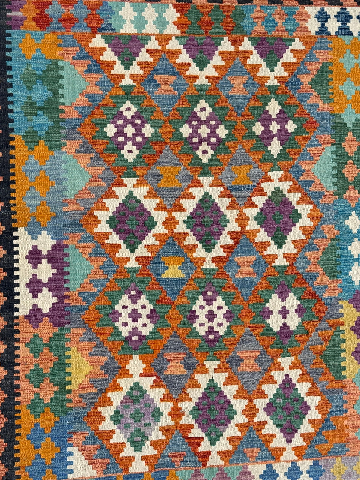 Chobi Kilim Rug - 195 cm x 153 cm