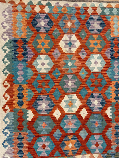Chobi Kilim Rug - 193 cm x 154 cm