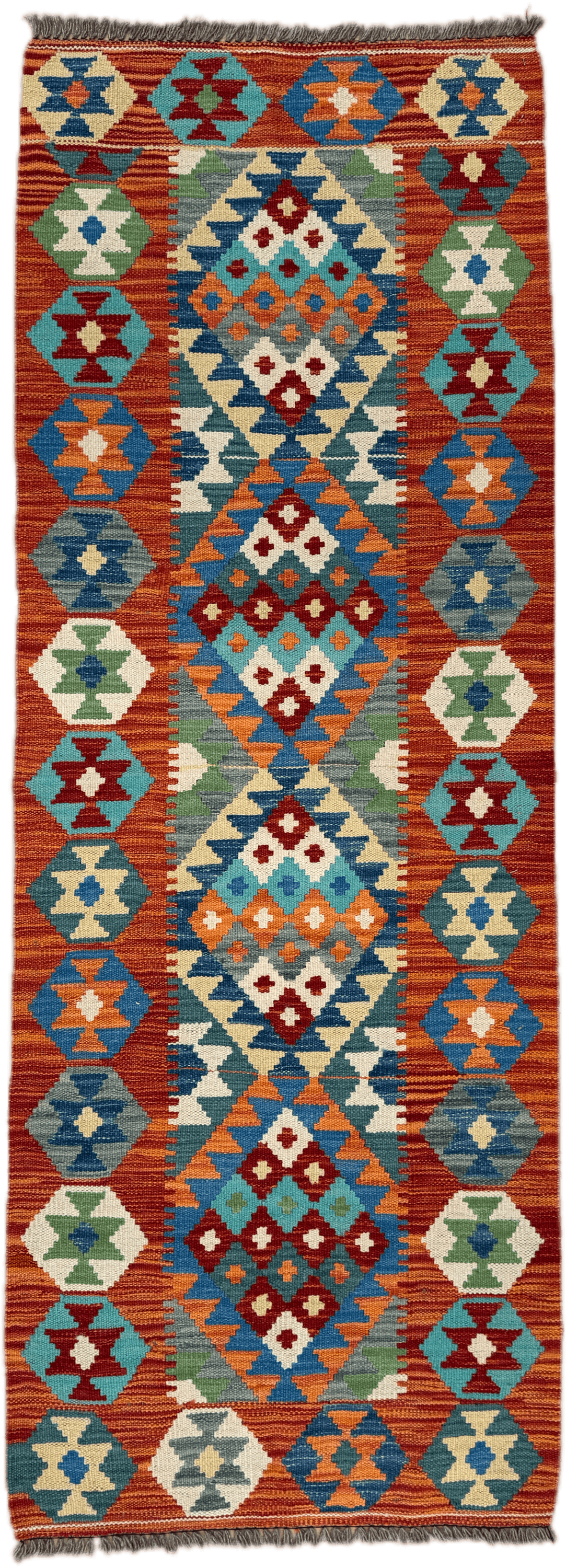 Chobi Kilim Rug - 191 cm x 69 cm