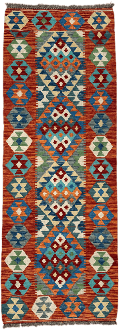 Chobi Kilim Rug - 191 cm x 69 cm