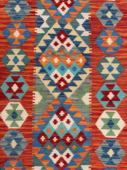 Chobi Kilim Rug - 191 cm x 69 cm