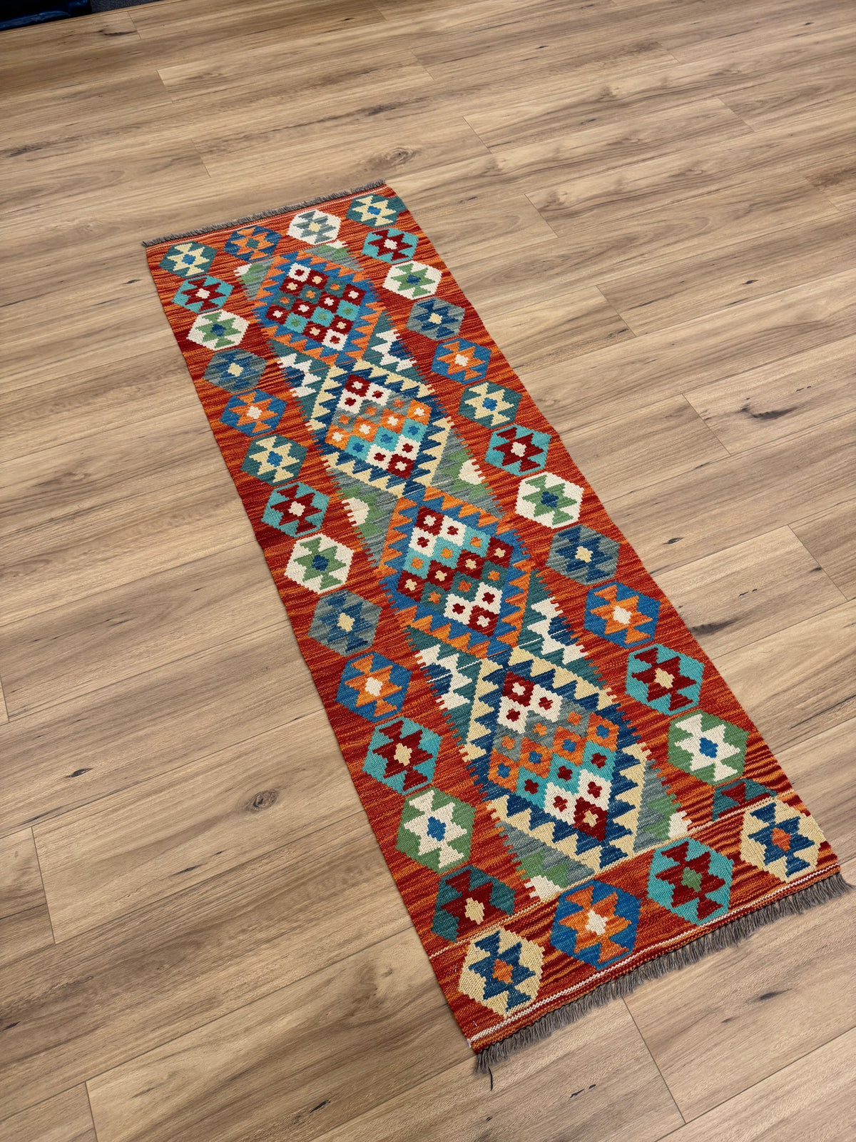 Chobi Kilim Rug - 191 cm x 69 cm