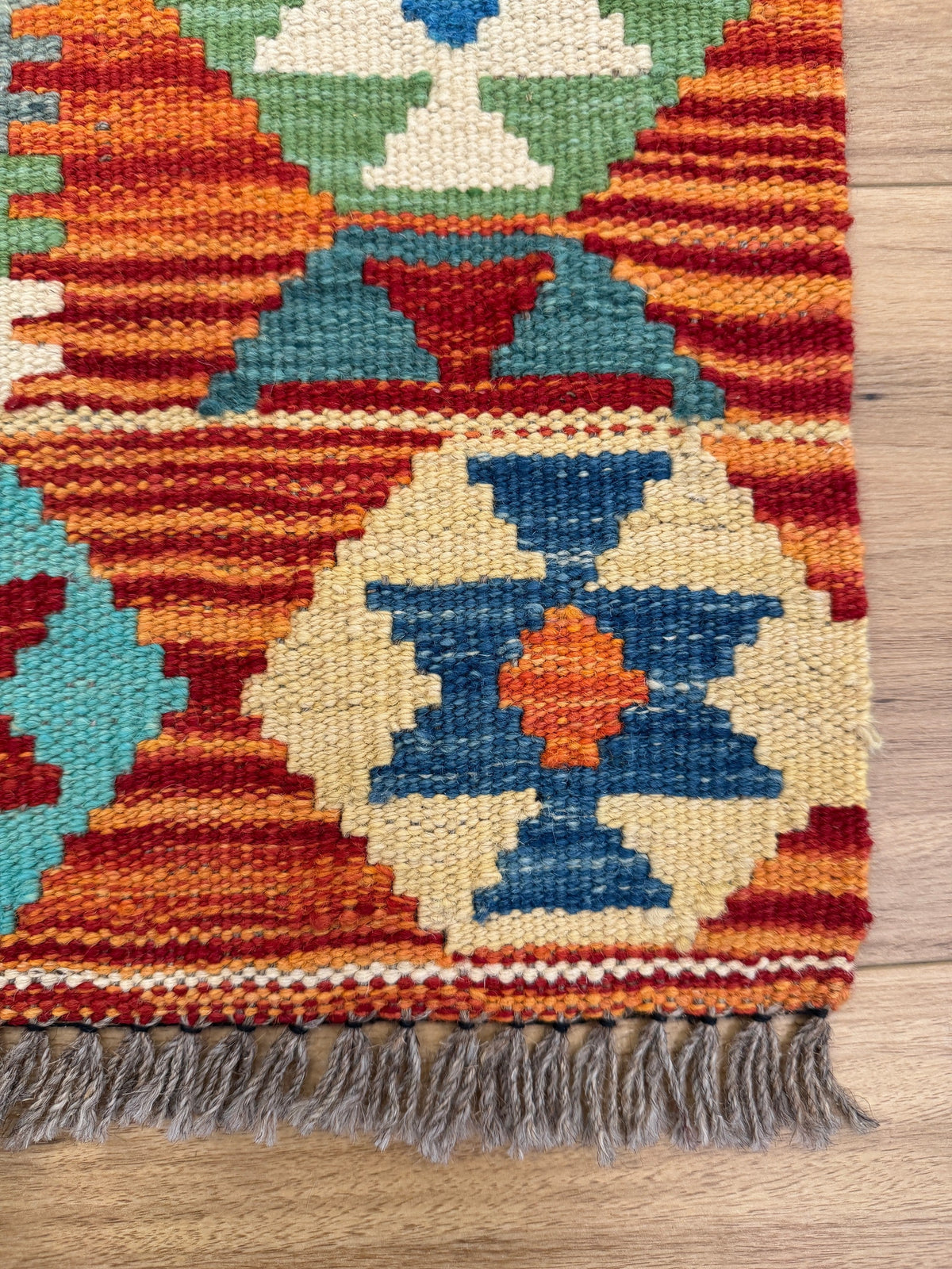 Chobi Kilim Rug - 191 cm x 69 cm