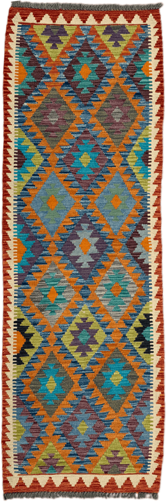 Chobi Kilim Rug - 201 cm x 67 cm