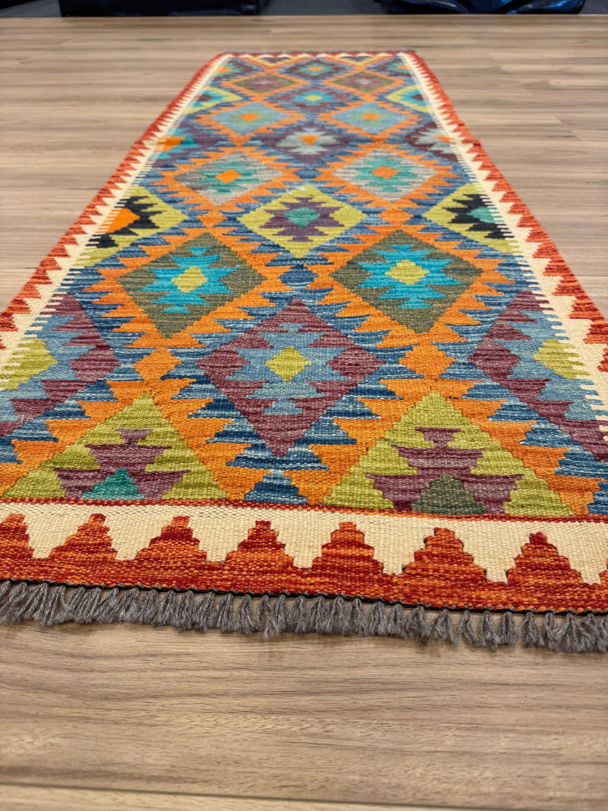 Chobi Kilim Rug - 201 cm x 67 cm