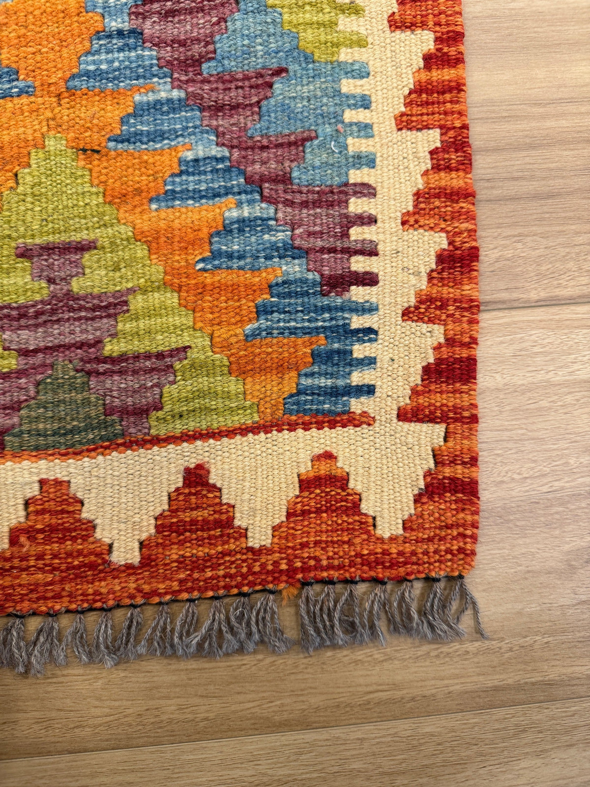 Chobi Kilim Rug - 201 cm x 67 cm