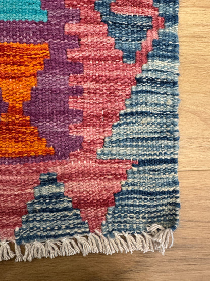 Chobi Kilim Rug - 197 cm x 65 cm