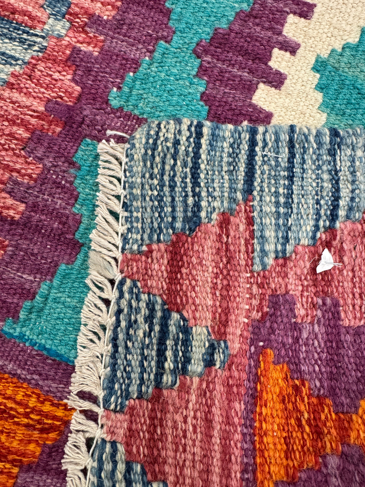 Chobi Kilim Rug - 197 cm x 65 cm