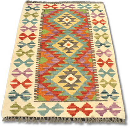 Chobi Kilim Rug  - 88 cm x 61 cm