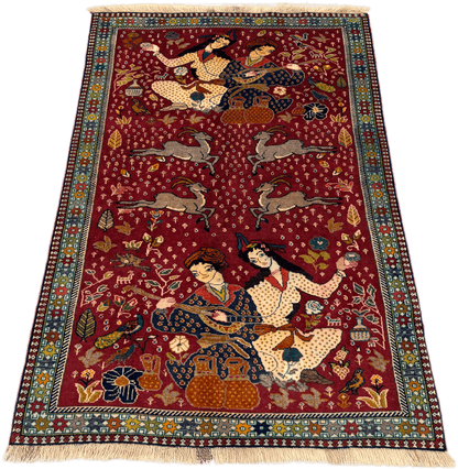 Shiraz Rug (Pictorial) - 118 cm x 195 cm