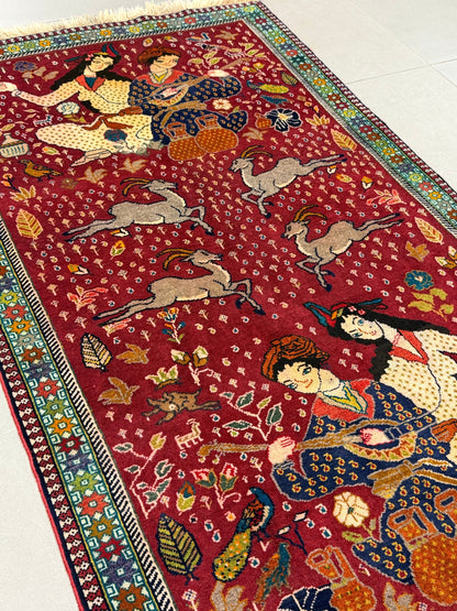 Shiraz Rug (Pictorial) - 118 cm x 195 cm