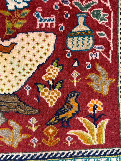 Shiraz Rug (Pictorial) - 118 cm x 195 cm