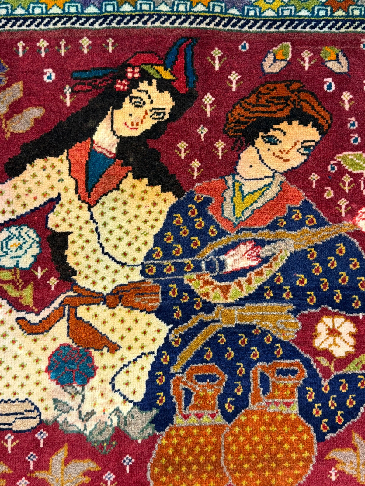 Shiraz Rug (Pictorial) - 118 cm x 195 cm