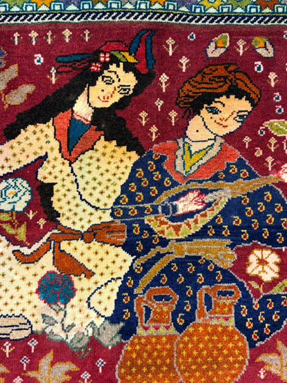 Shiraz Rug (Pictorial) - 118 cm x 195 cm