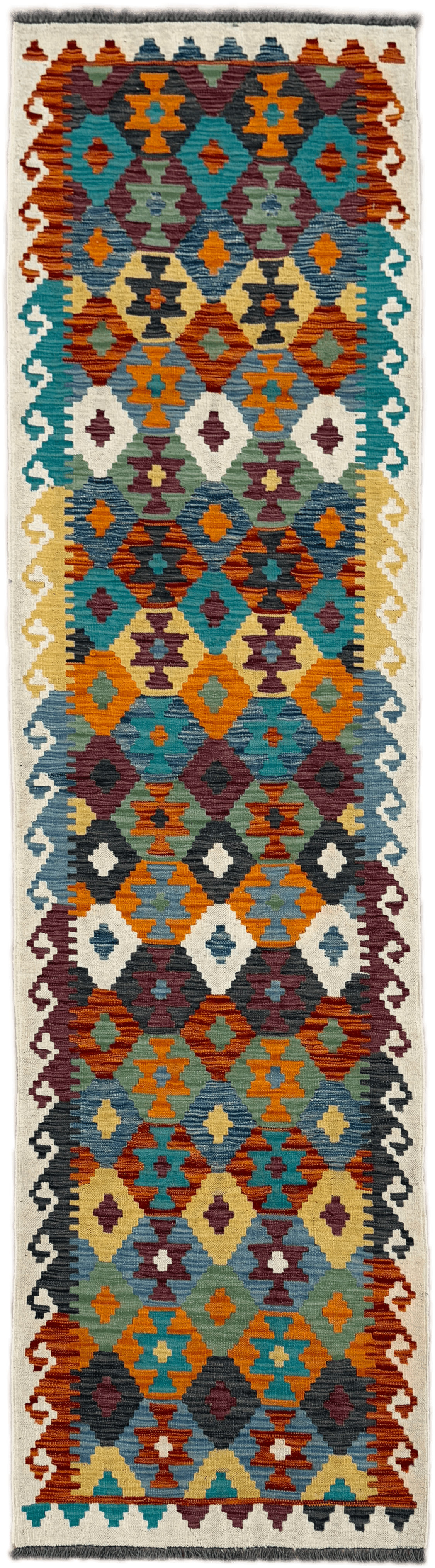 Chobi Kilim Rug - 292 cm x 81 cm