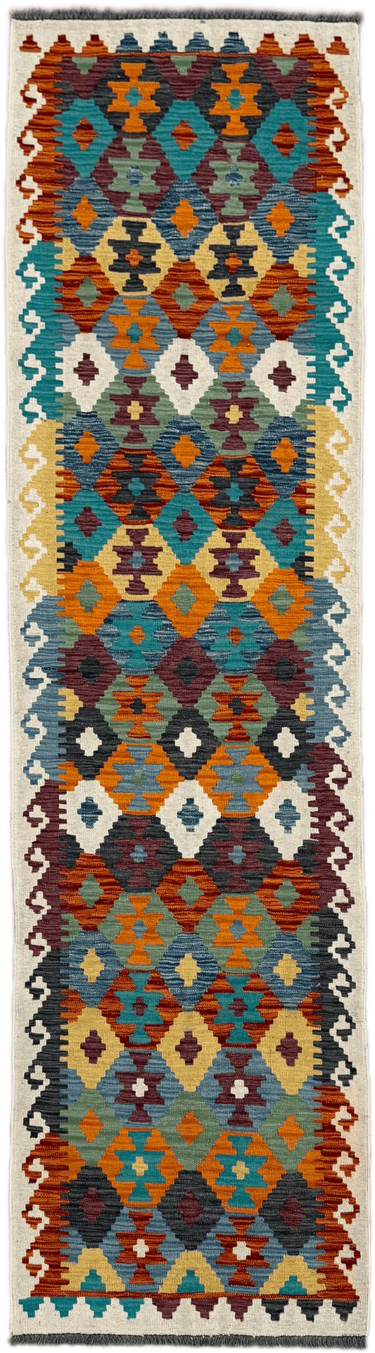 Chobi Kilim Rug - 292 cm x 81 cm