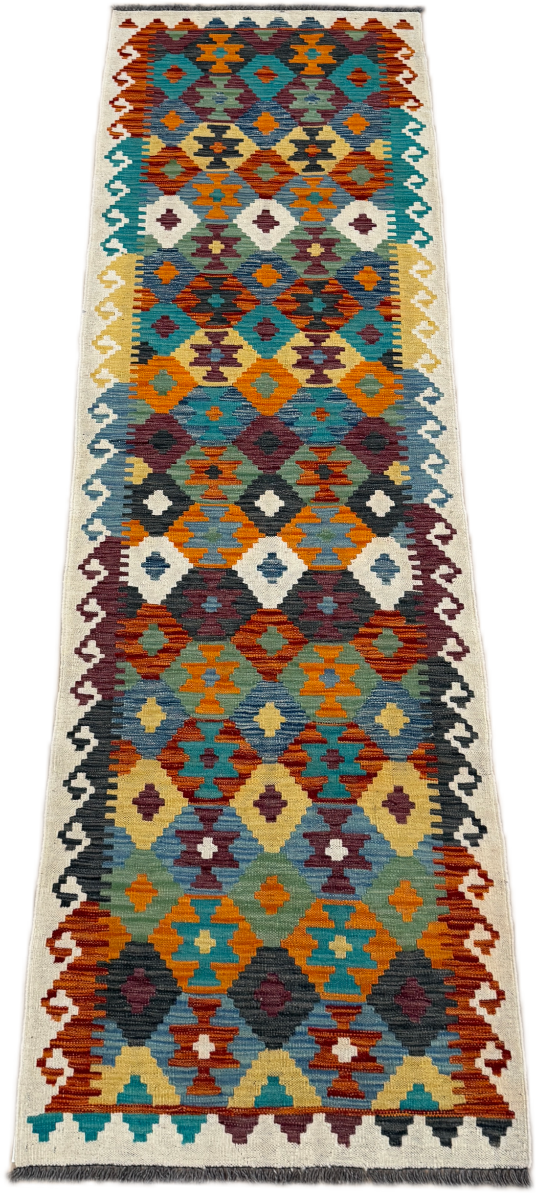 Chobi Kilim Rug - 292 cm x 81 cm