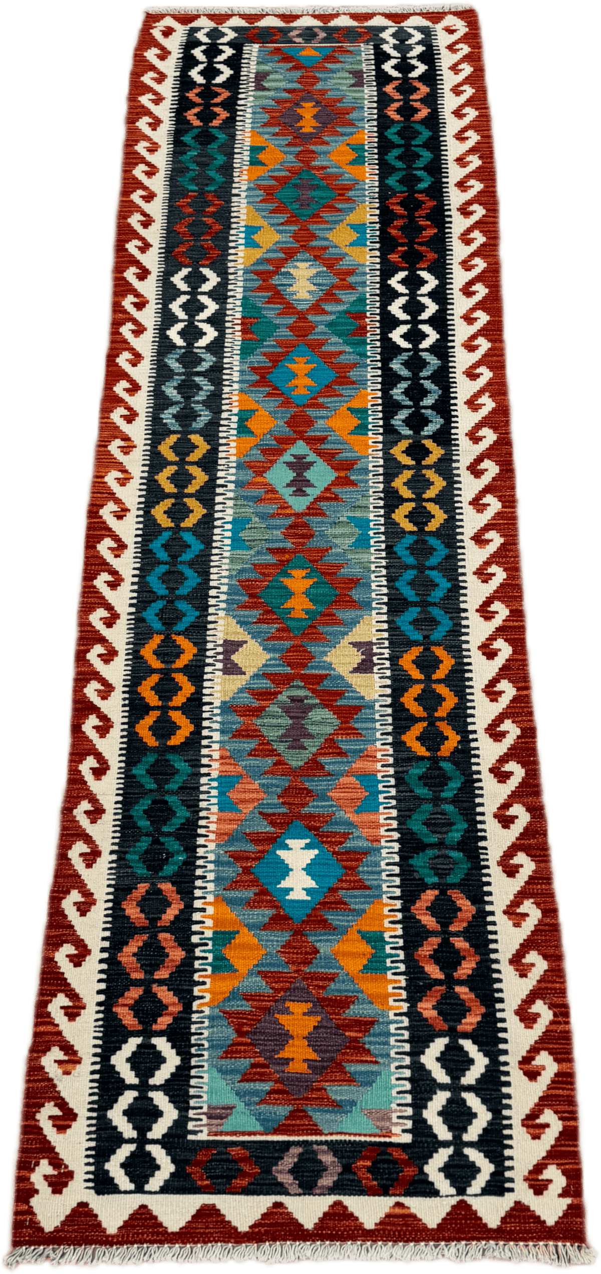 Chobi Kilim Rug - 283 cm x 81 cm