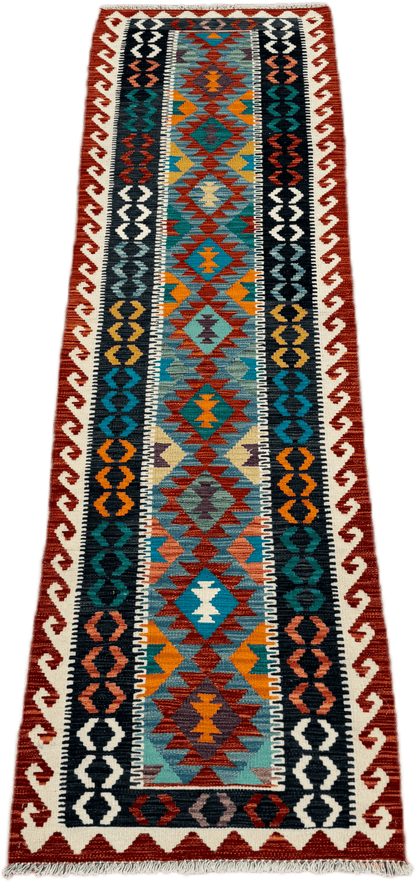 Chobi Kilim Rug - 283 cm x 81 cm