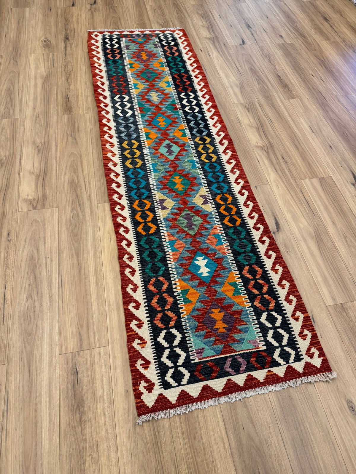 Chobi Kilim Rug - 283 cm x 81 cm