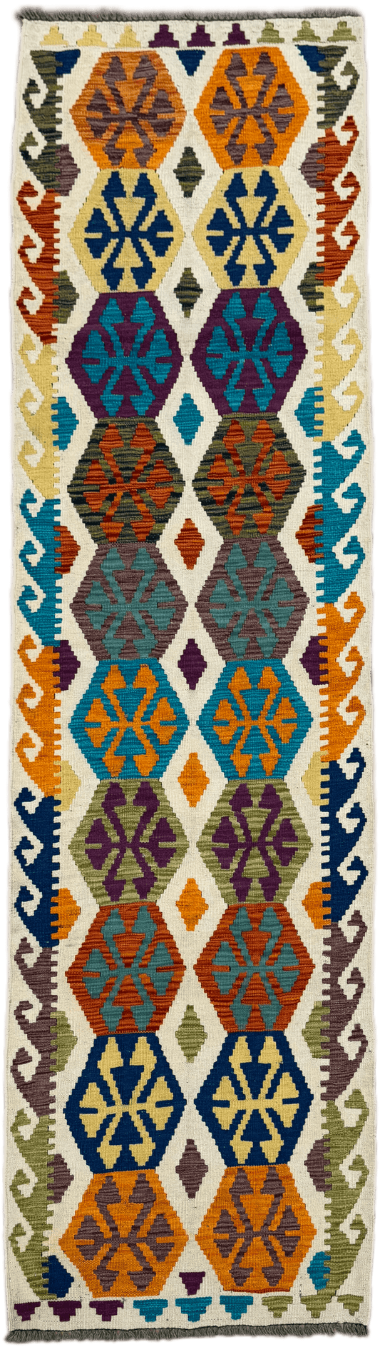 Chobi Kilim Rug - 290 cm x 82 cm