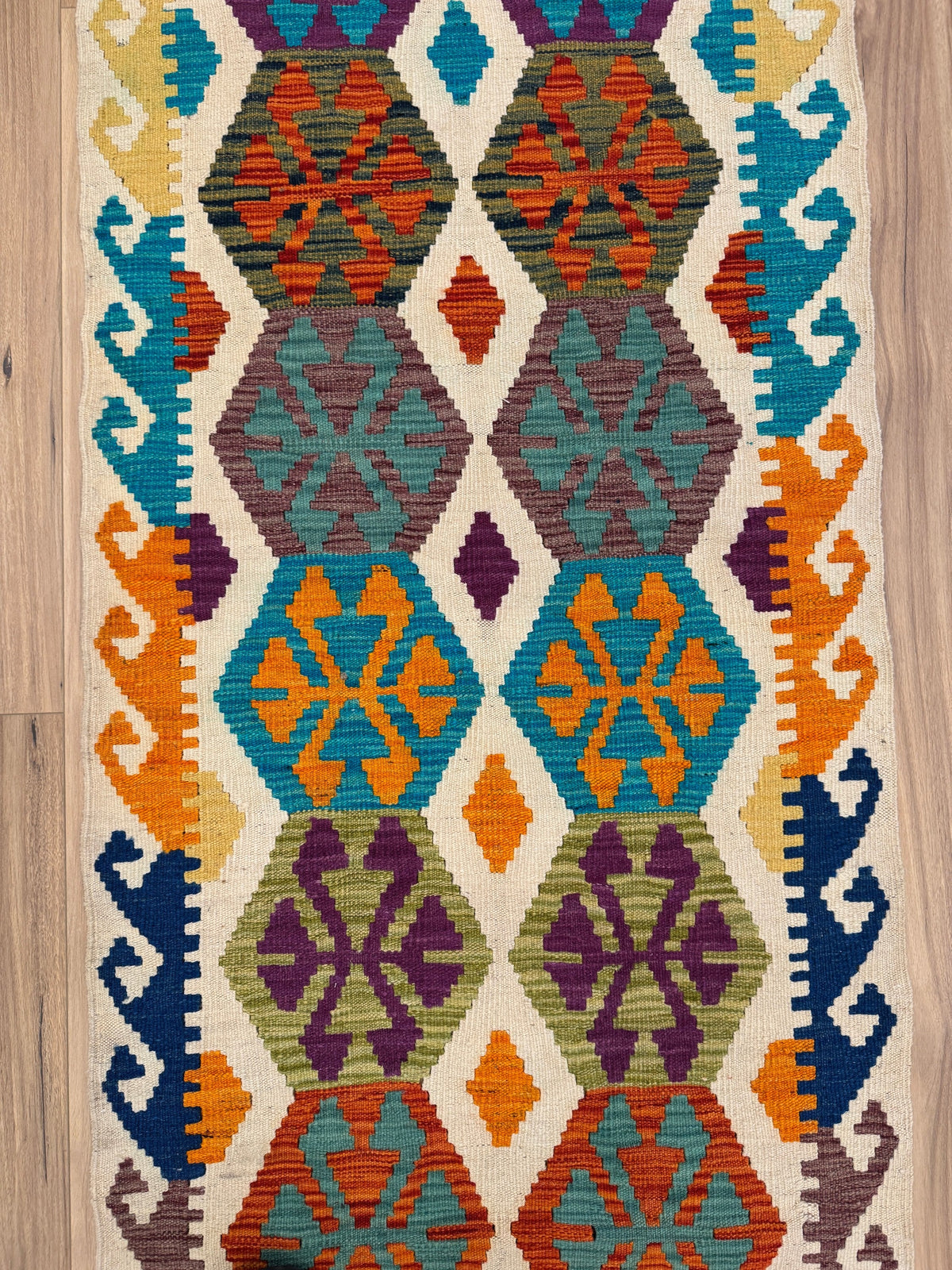 Chobi Kilim Rug - 290 cm x 82 cm