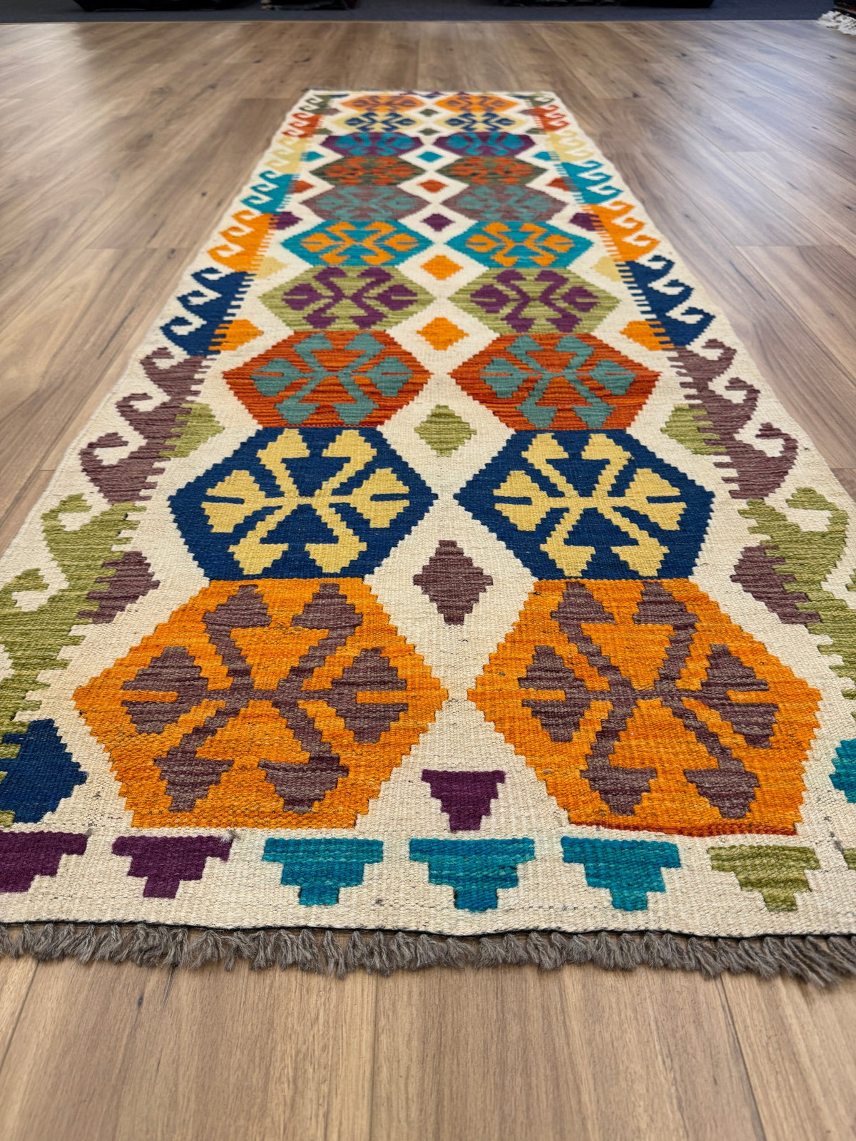 Chobi Kilim Rug - 290 cm x 82 cm