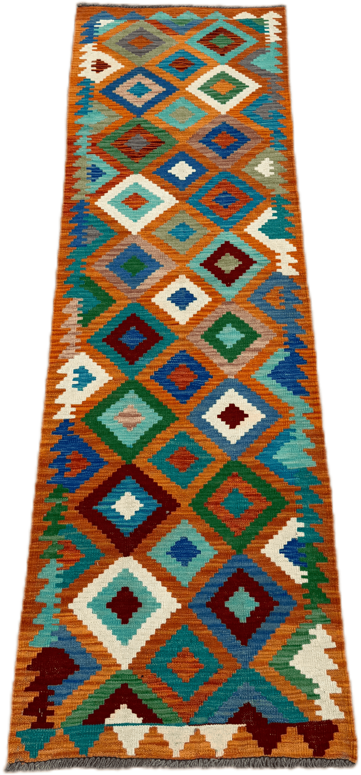 Chobi Kilim Rug - 287 cm x 81 cm
