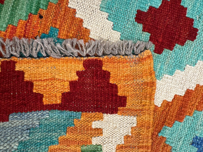 Chobi Kilim Rug - 287 cm x 81 cm