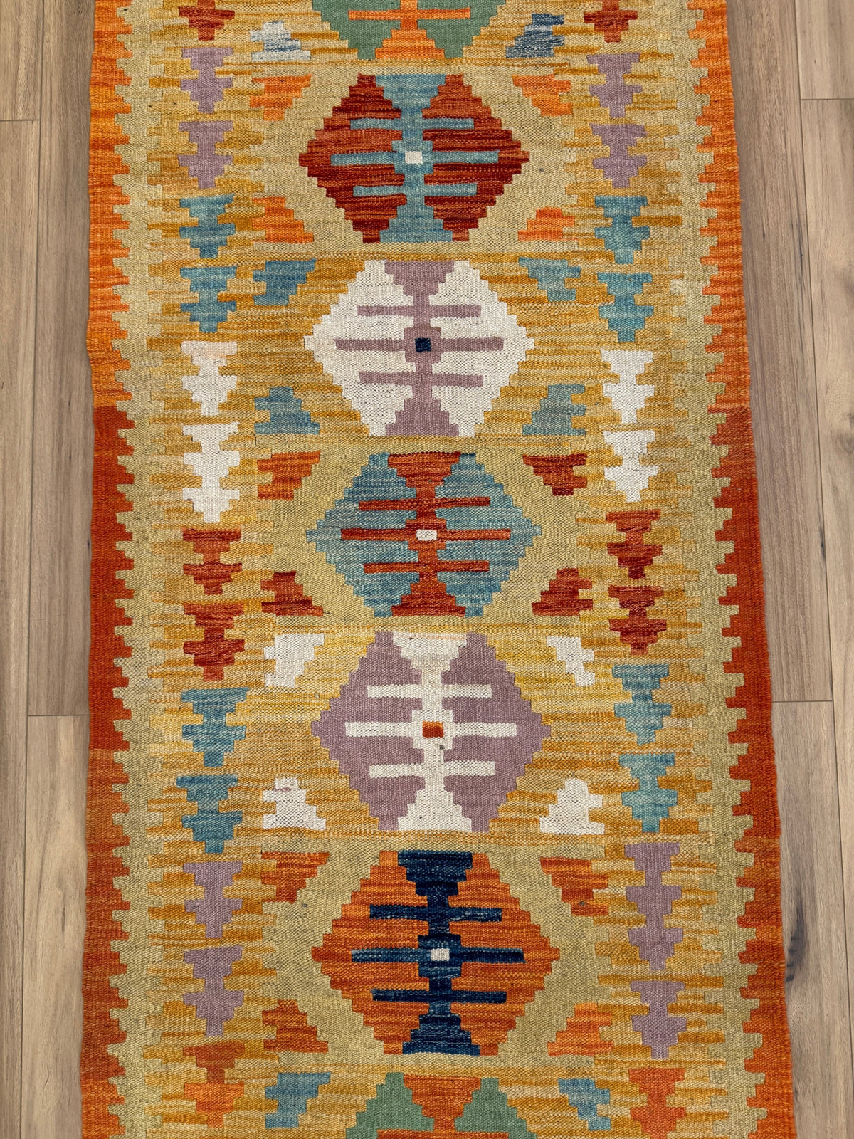 Chobi Kilim Rug - 300 cm x 82 cm