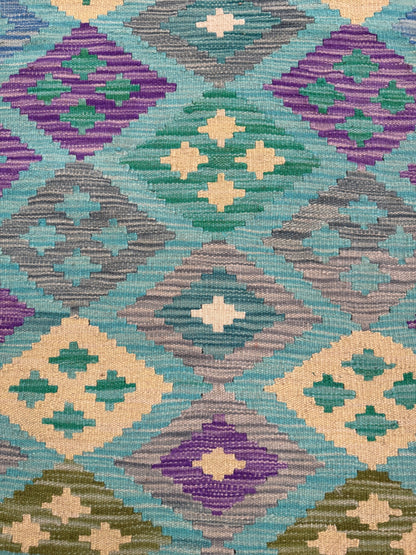 Chobi Kilim Rug - 297 cm x 82 cm