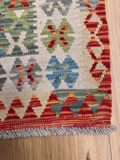 Chobi Kilim Rug - 296 cm x 84 cm