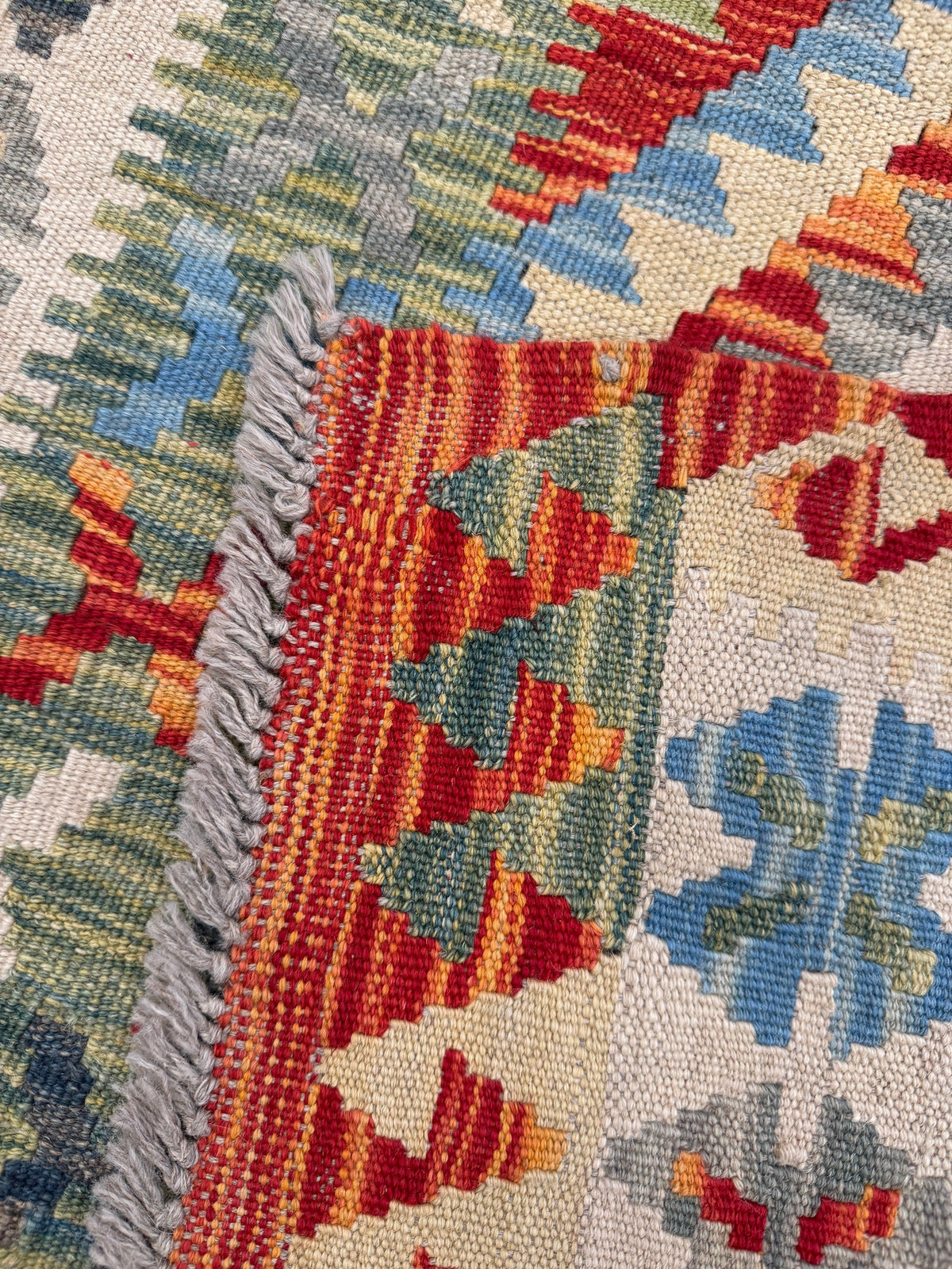 Chobi Kilim Rug - 296 cm x 84 cm